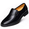 Sandalias Huecas de Cuero Transpirable para Hombre Adulto Mayor