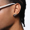 Aretes de Rosa Espinada Plata Pura - Corte Diamante Retro Unisex Antioxidante