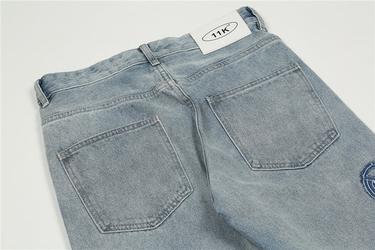 Jeans Hombre Rotos Deslavados con Bordado Artesanal - Image 18