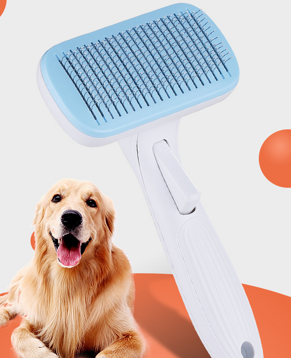 Escova Deshedding Profissional para Animais de Estimação