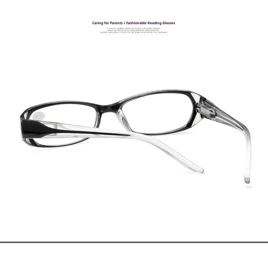 Red and clear retro full-frame reading glasses with blue light blocking lenses and a +2.00 prescription. - Image 10