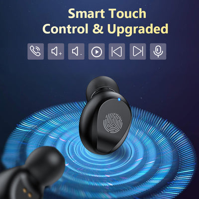 Audífono Bluetooth Mini con Pantalla de Batería y Control Táctil - Image 6
