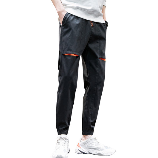 Pantalones Joggers Hombre Tendencia Cintura Elástica Corte Moderno