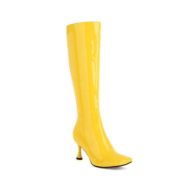 Botas Martin Altas de Punta Cuadrada Talla Grande - Estilo Temperamento - Image 13