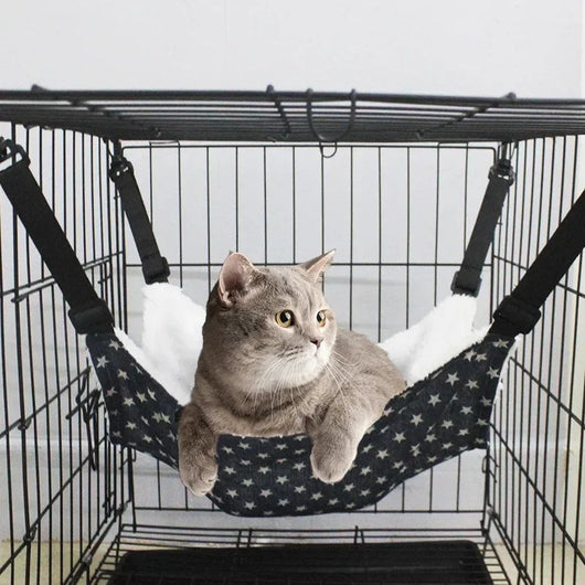 Hamaca Colgante de Algodón para Mascotas Pequeñas - Cama Confortable para Gatos, Hurones y Roedores - Image 8