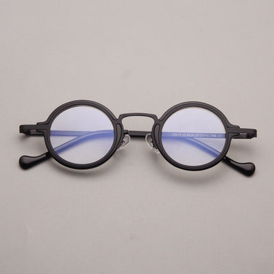Gafas Retro Marco Redondo Metal para Miopía - Image 3