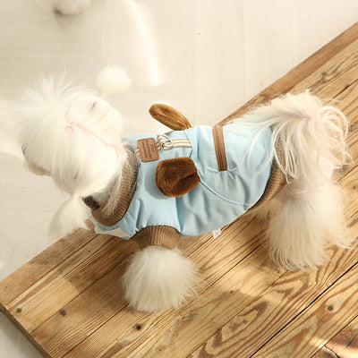 Abrigo Térmico para Perros y Gatos con Orejas 3D - Ropa de Abrigo Otoño Invierno - Image 4