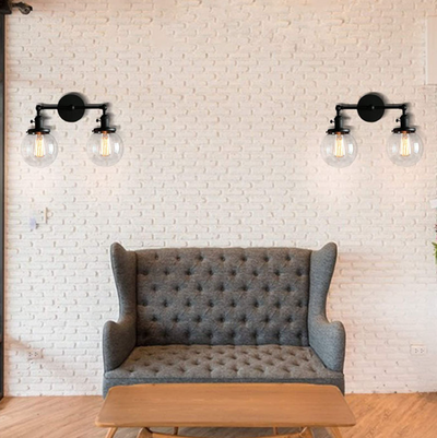 Lámpara de Pared Espejo Esférico Industrial para Dormitorio y Baño - Image 11