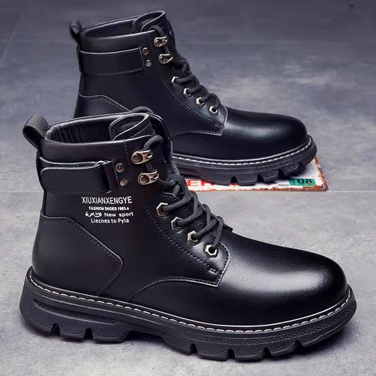 Botas Altas Estilo Coreano para Hombre - Image 9