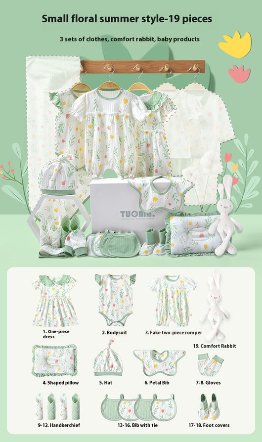 Conjunto de Ropa para Bebé Recién Nacido - Caja Regalo Verano Tela Ligera - Image 10