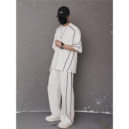 Conjunto Deportivo Dos Piezas con Bloques de Color - Diseño Casual Moderno - Image 8
