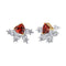 European and American Style S925 Sterling Silver Plated Stud Earrings Women's Necklace DY110187SQBO 925 Plated