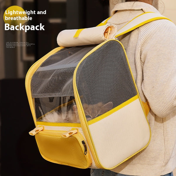 Mochila de Gran Capacidad para Mascotas - Diseño Elegante y Funcional
