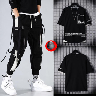 Conjunto Deportivo Hip-hop para Hombre con Capucha - Overol Holgado de Dos Piezas - Image 21