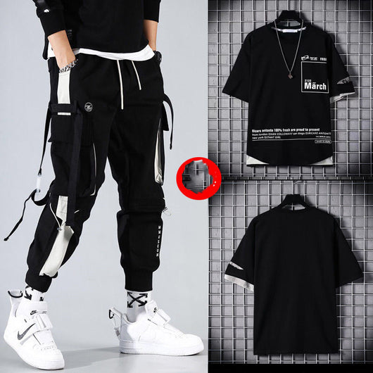 Conjunto Deportivo Hip-hop para Hombre con Capucha - Overol Holgado de Dos Piezas - Image 21