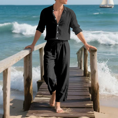 Conjunto de Dos Piezas: Camisa Suelta de Manga Larga y Pantalón Cómodo - Image 44