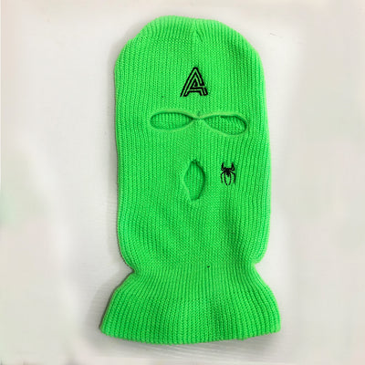 Gorro Tejido Cálido con Bordado de Araña y Tres Agujeros - Image 18