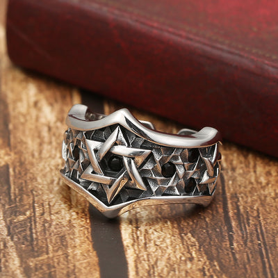 Anillo con Estrella de David Personalizada Incrustada - Image 7