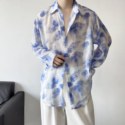 Camisa Manga Larga Tulle Transpirable para Hombre - Comodidad de Verano - Image 5