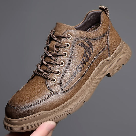 Zapatos de Cuero para Hombre Transpirables Negocios Suela Blanda