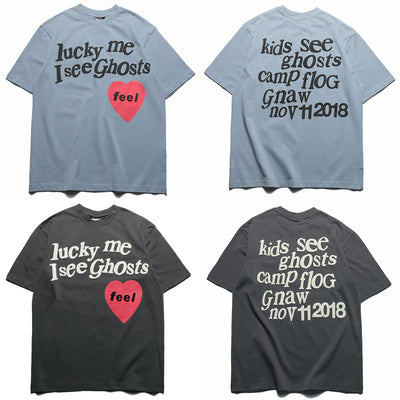 Playera de Pareja con Estampado Retro Love Letter - Manga Corta para Hombre - Image 4