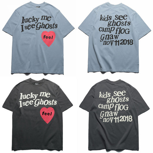 Playera de Pareja con Estampado Retro Love Letter - Manga Corta para Hombre - Image 4