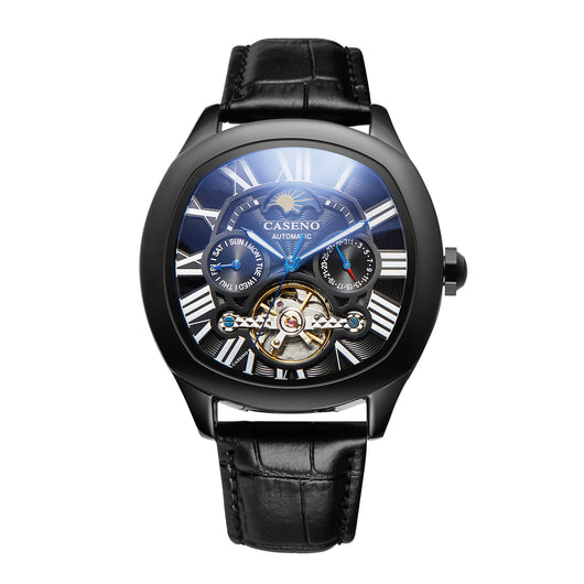 Reloj Mecánico Automático Resistente al Agua con Correa de Cubo - Image 8