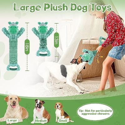 Juguetes para Perros Chirriantes de Peluche - Juegos de Tracción para Mascotas Pequeñas, Medianas y Grandes - Image 3