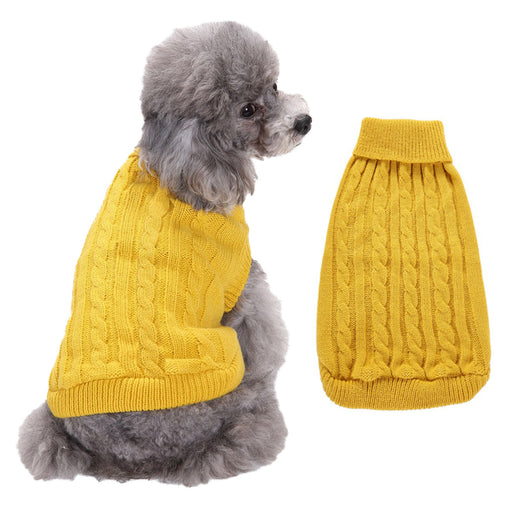 Suéter Cálido para Perros Pequeños - Ropa Sólida para Teddy y Bichon