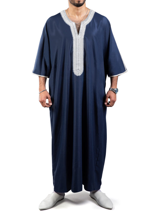 Túnica Marroquí Étnica para Hombre con Estampado Digital 3D - Image 6