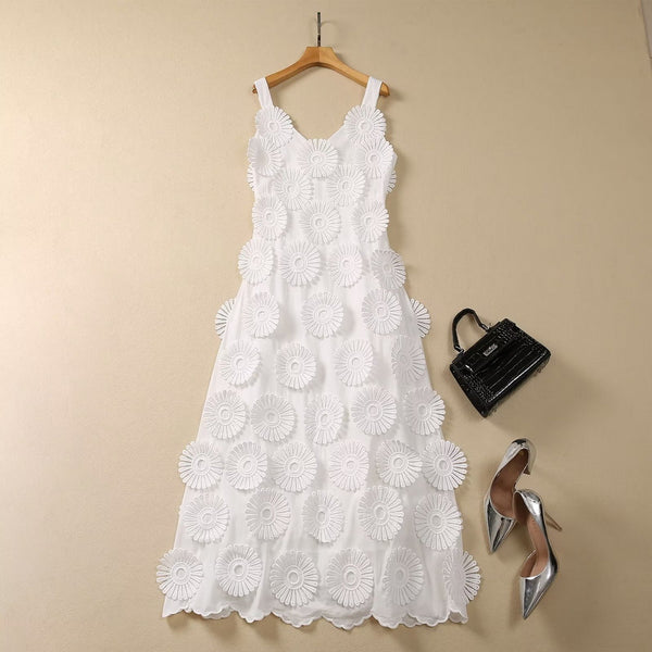 Vestido Metalizado Espalda Descubierta con Tirantes Finos