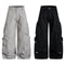 Pantalones Casuales Holgados Estilo Retro Americano con Diseño Geométrico