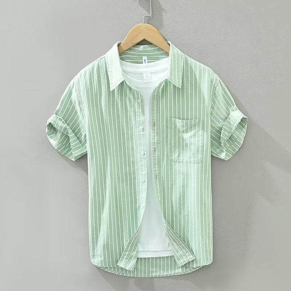 Camisa Estampada Tie-dye Japonés de Verano para Hombre