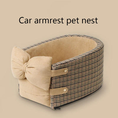 Cama Elevada para Mascotas con Soporte en Consola Central del Auto - Image 3