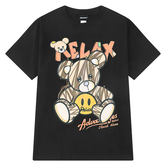 Playera Holgada Tendencia Viral con Mangas de 5 Puntos