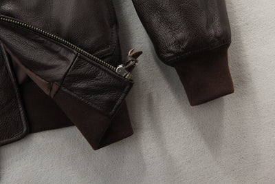 Chaqueta de Cuero para Motociclista con Bordados Artesanales - Image 6