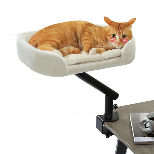 Cama Elevada para Gatos con Torre Ajustable y Diseño Giratorio - Image 2