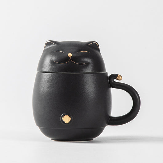 Set de Té Portátil Gato de la Suerte para Viajeros de Negocios - Image 7