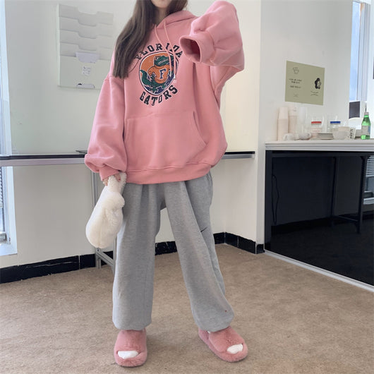 Sudadera Estampada con Capucha Versátil para Mujer - Image 24