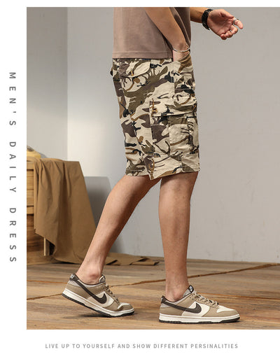 Shorts Cargo Retro Sueltos para Hombre con Múltiples Bolsillos - Image 12