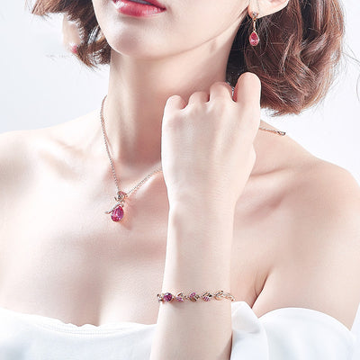 Pulsera de Hoja Oro Rosado - Elegancia Europea para Mujer - Image 5