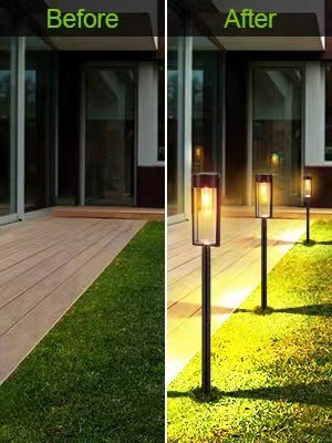 Lámpara Solar de Piso Exterior Resistente al Agua con Filamento de Tungsteno - Image 3