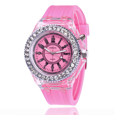 Reloj LED Luminoso Geneva para Mujer con Pulsera de Silicona - Image 24