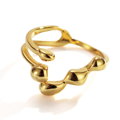 Anillo de Plata Esterlina 925 Diseño Irregular para Mujer - Image 10