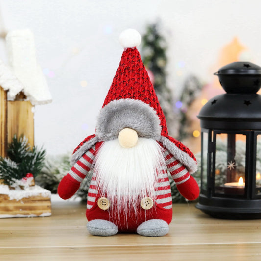 Adornos Navideños Papá Noel Nórdico sin Rostro - Decoración Escandinava para Ventanas - Image 2