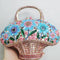 Bolso Miniatura Diamond Banquet con Diseño de Canasta Floral para Mujer