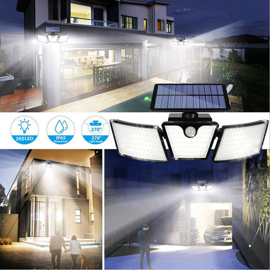 Lámpara Solar Exterior con Sensor de Movimiento Multi Cabezal - Image 6