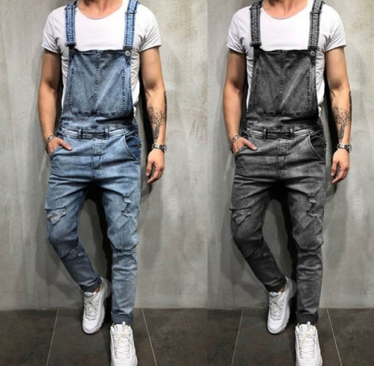 Enterizo Denim Sling con Rotos Desgarrados - Image 17