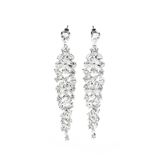 Aretes Largos de Flores con Borlas Elegantes - Image 3