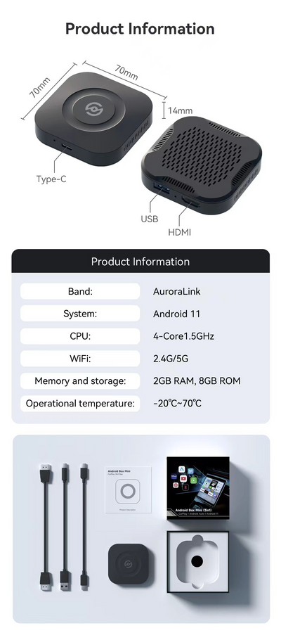 Adaptador CarPlay y Android Auto Inalámbrico para Auto con Puerto USB-HDMI - Image 13
